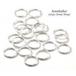 New! 20-60 Shiny Silver Plated 18mm Extra large Jump Rings ~ Ideal For Crafts, Sewing & Jewellery Making